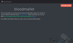 bloodmallet.com Screenshot