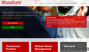 bloodsafelearning.org.au Screenshot
