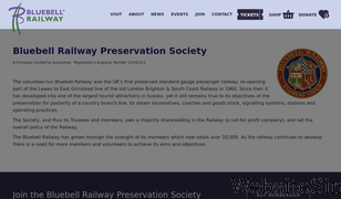 bluebell-railway.co.uk Screenshot
