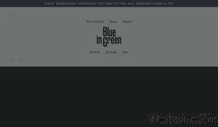 blueingreensoho.com Screenshot