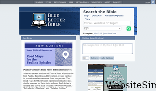 blueletterbible.org Screenshot