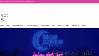 bluemoonfabrics.com Screenshot