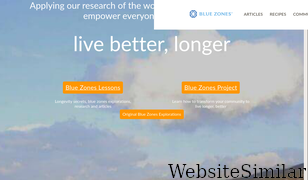 bluezones.com Screenshot