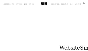 blume.com Screenshot