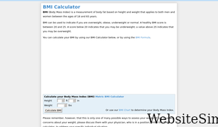 bmi-calculator.net Screenshot