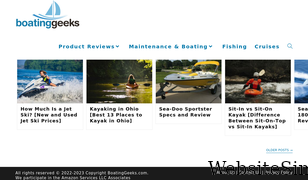 boatinggeeks.com Screenshot