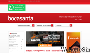 bocasanta.com.br Screenshot