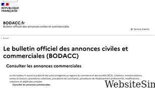 bodacc.fr Screenshot