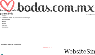 bodas.com.mx Screenshot