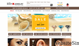 bodyjewelryfactory.com Screenshot