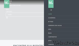 bodytech.com.br Screenshot