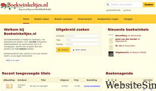 boekwinkeltjes.nl Screenshot