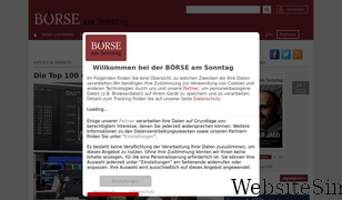 boerse-am-sonntag.de Screenshot