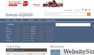 boerse-express.com Screenshot
