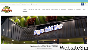 bogueinletpier.com Screenshot