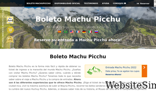 boletomachupicchu.com Screenshot