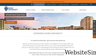 bond.edu.au Screenshot