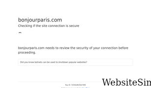 bonjourparis.com Screenshot