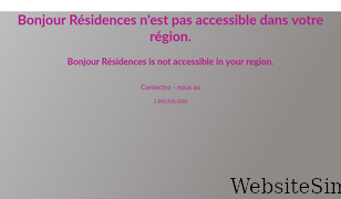 bonjourresidences.com Screenshot