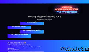 bonus-parissportifs-gratuits.com Screenshot