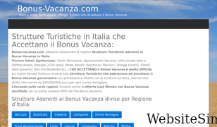 bonus-vacanza.com Screenshot