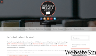 bookseriesrecaps.com Screenshot