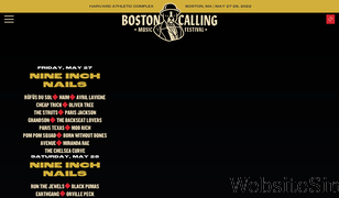 bostoncalling.com Screenshot