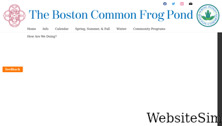 bostonfrogpond.com Screenshot