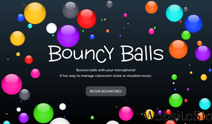 bouncyballs.org Screenshot