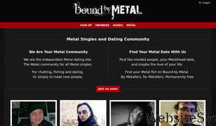 boundbymetal.com Screenshot