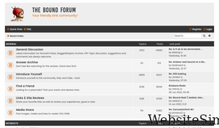 boundforum.com Screenshot