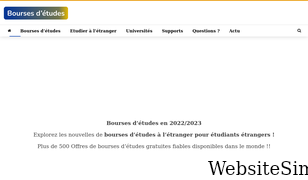bourses-etudes.net Screenshot