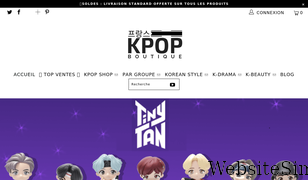 boutique-kpop.fr Screenshot