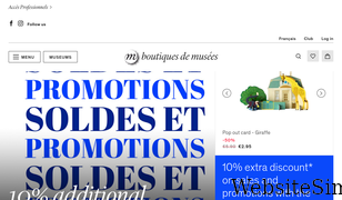 boutiquesdemusees.fr Screenshot