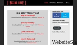 boxingbase.com Screenshot