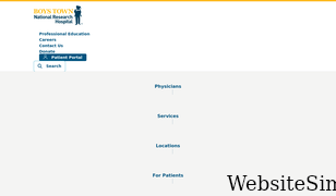 boystownhospital.org Screenshot