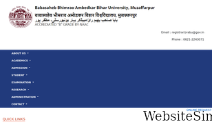 brabu.edu.in Screenshot