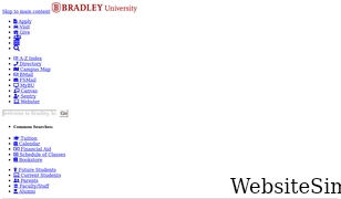 bradley.edu Screenshot