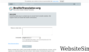 brailletranslator.org Screenshot
