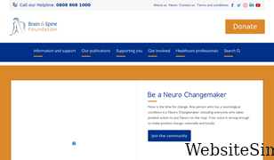 brainandspine.org.uk Screenshot