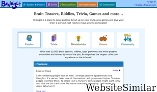 braingle.com Screenshot