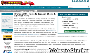 bransonshows.com Screenshot