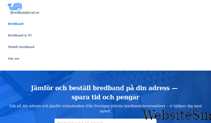 bredbandsval.se Screenshot