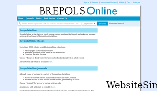 brepolsonline.net Screenshot