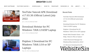 brighterguide.com Screenshot