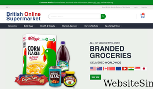 britishonlinesupermarket.com Screenshot