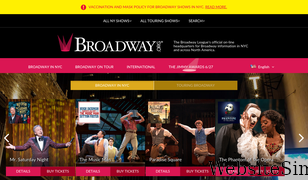 broadway.org Screenshot