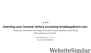 broadwaydirect.com Screenshot