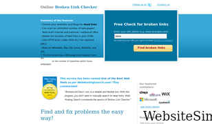 brokenlinkcheck.com Screenshot