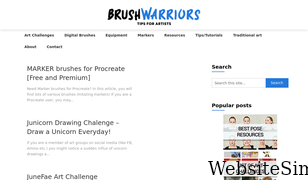 brushwarriors.com Screenshot